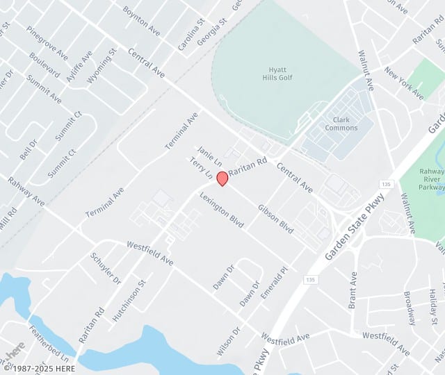 Location Map: 1139 Raritan Road, Ste. 202 Clark, New Jersey 07066
